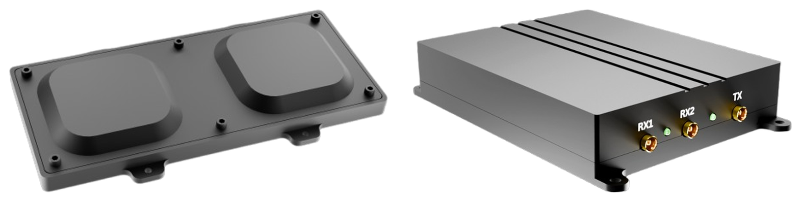 AJAS-2 two-element CRPA antenna and RX1/RX2/TX processing unit